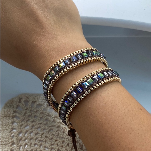 Park Lane Mantra Bracelet Gray and Dark Blue - Picture 2 of 7